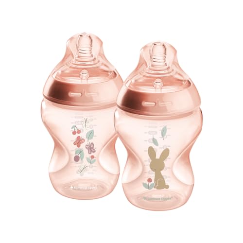 Tommee Tippee Closer to Nature Anti-Colic Baby Bottle, 9oz, Slow-Flow  Breast-Like Nipple for a Natural Latch, Anti-Colic Valve, Pack of 4 :  : Baby