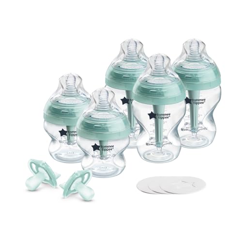 0666519495180 - TOMMEE TIPPEE ADVANCED ANTI-COLIC FUSSY BABY BOTTLE AND PACIFIER SET, 0M+, 5OZ AND 9OZ SELF-STERILIZING BOTTLES, SLOW-FLOW BREAST-LIKE NIPPLES, ULTRALIGHT PACIFIERS
