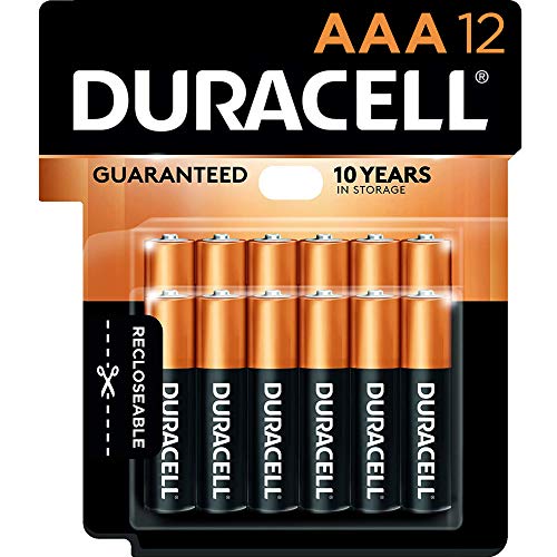 0666672726169 - DURACELL - COPPERTOP AAA ALKALINE BATTERIES - LONG LASTING, ALL-PURPOSE TRIPLE A BATTERY FOR HOUSEHOLD AND BUSINESS - 12 COUNT