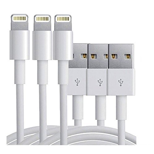 6672494331645 - APPLE IPHONE 6, 6 PLUS, 6S, 6S PLUS CHARGE AND SYNC CABLE (IP6 CABLES) - 3 PACK