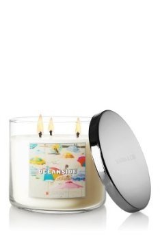 0667529898954 - 1 X BATH & BODY WORKS SLATKIN AND CO - 3 WICK SCENTED 14.5 OZ CANDLE - OCEANSIDE