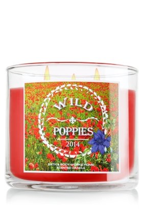 0667534550090 - 1 X BATH & BODY WORKS PROVENCE 2014 WILD POPPIES 3 WICK SCENTED CANDLE 14.5 OZ./411 G