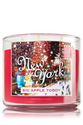 0667540345574 - NEW YORK - BIG APPLE TODDY3-WICK CANDLE 14.5 OZ / 411 G