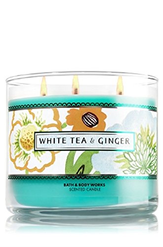 0667541025314 - BATH & BODY WORKS 3-WICK CANDLE IN WHITE TEA & GINGER