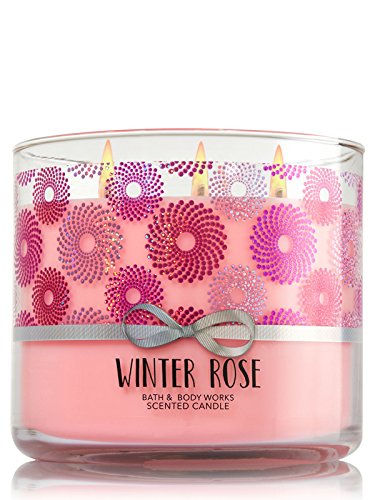 0667542798828 - BATH & BODY WORKS 3-WICK CANDLE IN WINTER ROSE