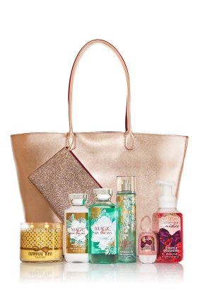0667543020836 - BATH AND BODY WORKS 2016 V.I.P. TOTE ROSE GOLD