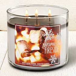 0667543160365 - BATH AND BODY WORKS 3-WICK CANDLE 2016 EDITION MARSHMALLOW FIRESIDE