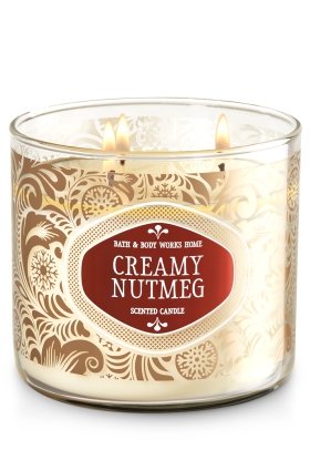 0667543206377 - CREAMY NUTMEG 3-WICK SCENTED CANDLE