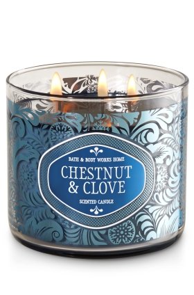 0667543206421 - BATH AND BODY WORKS CHESTNUT & CLOVE 3-WICK SCENTED CANDLE