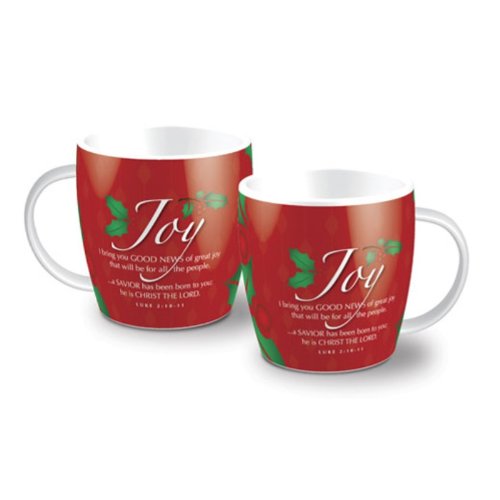 0667665129516 - LCP GIFTS CUP OF CHRISTMAS JOY CUP OF ENCOURAGEMENT & 12 SCRIPTURE CARDS 12951