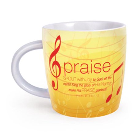 0667665188247 - LIGHTHOUSE CHRISTIAN PRODUCTS PRAISE CUP OF ENCOURAGEMENT & 10 SCRIPTURE CARDS CERAMIC MUG, 16 OZ