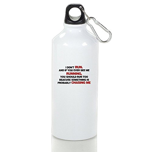 6700021084617 - RUNNING FUNNY QUOTE 20OZ ALUMINUM WATER BOTTLE CANTEEN