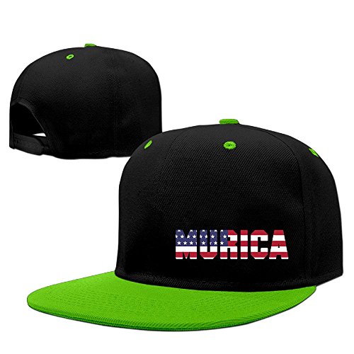 6700021105787 - MURICA FOURTH OF JULY USA SNAPBACK HATS FLAT BILL HIP-HOP CAP