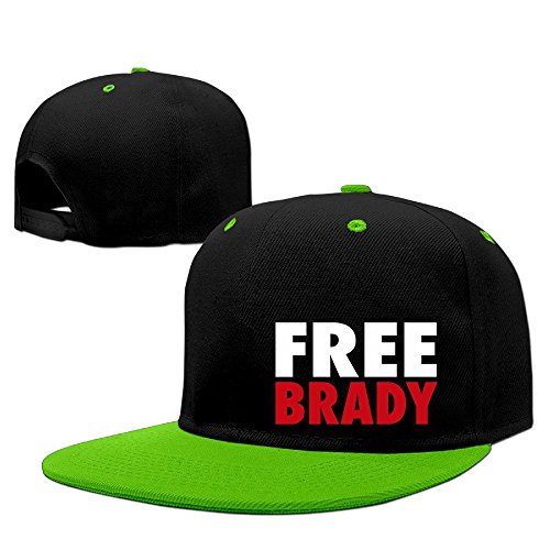 6700021110552 - FREE BRADY FUNNY FOOTBALL ADJUSTABLE HATS FLAT BILL HIP-HOP CAP