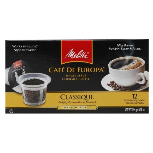 0670013137545 - MELITTA CAFE DE EUROPA PRE FILL CAPSULES CLASSIQUE SUPREME 12 EA