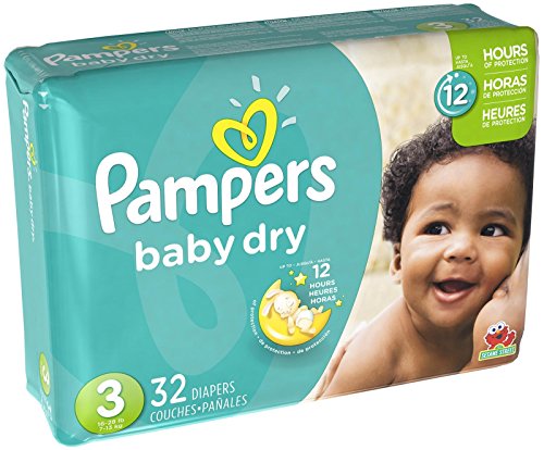 0670013138269 - PAMPERS BABY DRY DIAPERS SIZE 3 JUMBO PACK, 32 COUNT