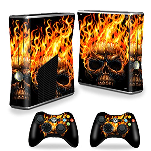 0670541433324 - MIGHTYSKINS PROTECTIVE VINYL SKIN DECAL COVER FOR MICROSOFT XBOX 360 S SLIM + 2 CONTROLLER SKINS WRAP STICKER SKINS HOT HEAD