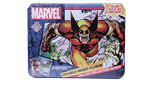 0670711201906 - SAN DIEGO COMIC-CON 2023 MARVEL WOLVERINE CARD PX DELUXE FLEECE BLANKET AND TIN