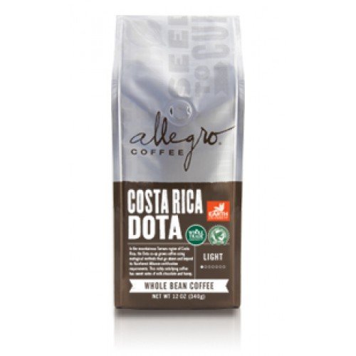 0670739355698 - ALLEGRO WHOLE BEAN COFFEE, 2-12OZ BAGS (COSTA RICA DOTA)