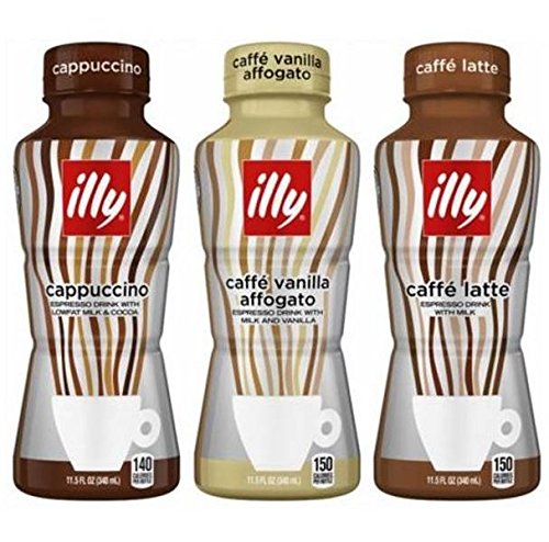 0670739356893 - ILLY CAFFE ESPRESSO DRINKS WITH MILK- 12 PACK (3 FLAVOR VARIETY PACK)
