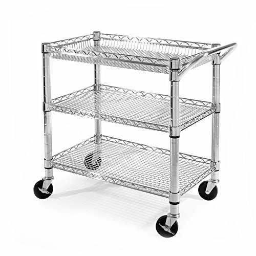 6709309130190 - SEVILLE CLASSICS HEAVY-DUTY COMMERCIAL-GRADE UTILITY CART, NSF LISTED