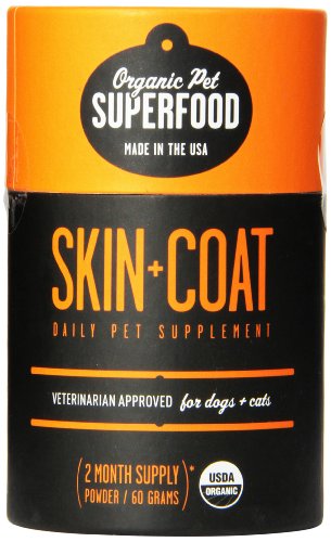 6709309564674 - ORGANIC PET SUPERFOOD SKIN+COAT PREMIUM SUPPLEMENT FOR DOGS AND CATS 60 GRAMS