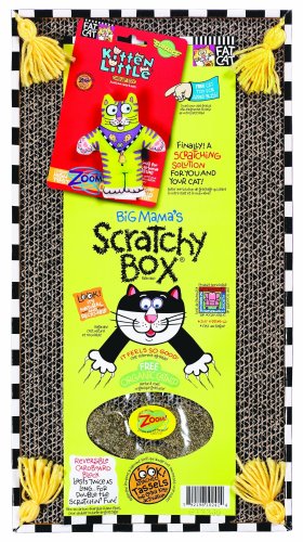 6709309661793 - KITTY HOOTS BIG MAMA'S SCRATCHY BOX FOR CATS