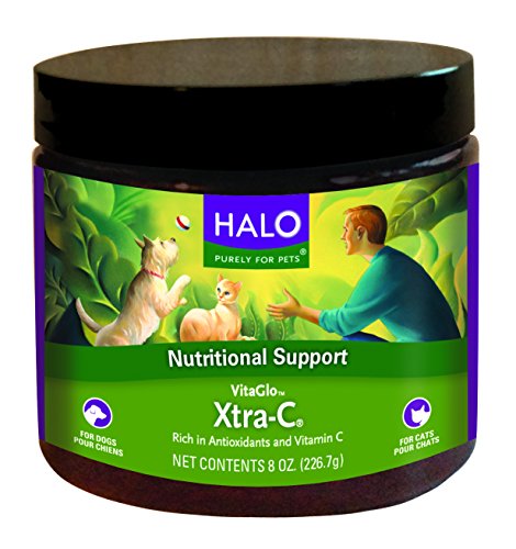6709309692520 - HALO VITA GLO XTRA-C INSTANT VITAMIN-C CONCENTRATE NATURAL SUPPLEMENT FOR CATS AND DOGS, 8OZ