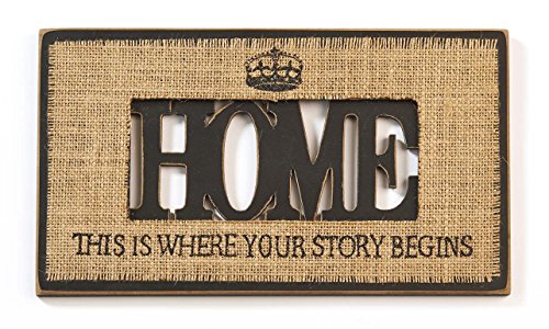 0067103280821 - GIFT CRAFT HOME THIS IS WHERE YOUR STORY BEGINS WALL PLAQUE
