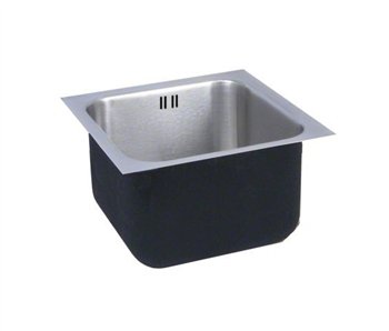 0671035164168 - JUST USXDF-1824-A-R 18 GAUGE T-304 SINGLE BOWL UNDERMOUNT COMMERCIAL GRADE SINK WITH INTEGRAL OVERFLOW