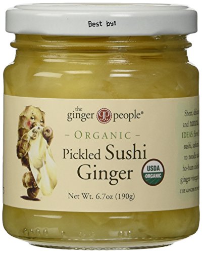 0671194190022 - THE GINGER PEOPLE ORGANIC PICKLED SUSHI GINGER, 6.70-OUNCE GLASS BOTTLE