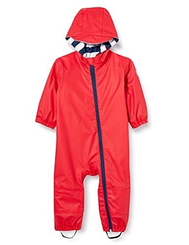 0671374404215 - HATLEY BABY RAIN BUNDLER, RED TERRY LINED, 9-12 MONTHS