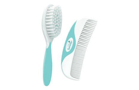 0671761104735 - SUMMER INFANT BRUSH AND COMB, TEAL/WHITE - 2 SETS