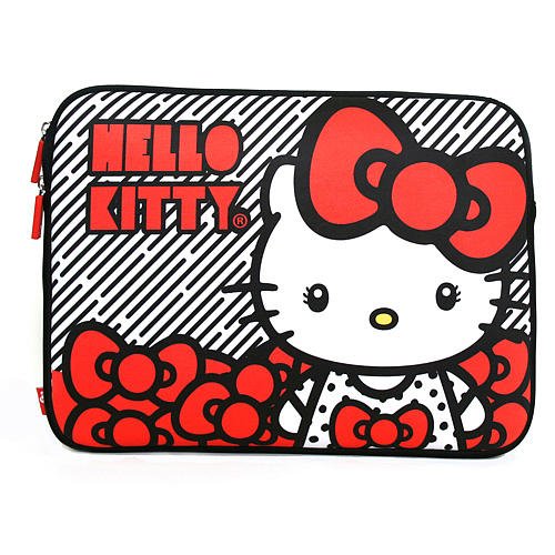 0671803015494 - LOUNGEFLY HELLO KITTY BIG BOW LAPTOP CASE