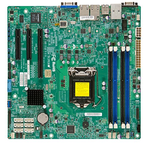 6720421348300 - SUPERMICRO MOTHERBOARD UATX DDR3 1600 LGA 1150 MBD-X10SLH-F-O