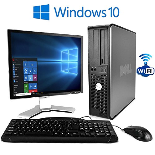 0672344002585 - DELL OPTIPLEX 780 DESKTOP WITH WINDOWS 10 (2.93 GHZ INTEL CORE 2 DUO PROCESSOR, 8GB RAM DDR3, 160GB HARD DRIVE, WINDOWS 10 PROFESSIONAL X64) ~ 20 INCH LCD MONITOR , KEYBOARD AND MOUSE, WIFI ADAPTER