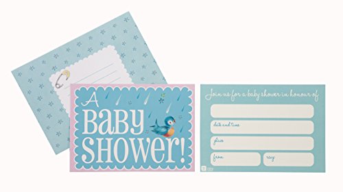 0672458163417 - BABY SHOWER INVITATIONS BABY SHOWER INVITES BABY INVITATIONS WITH FILL IN NEUTRAL PK 16