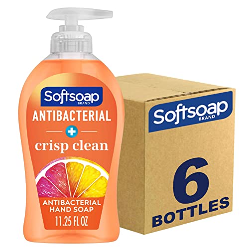 0672823769886 - SOFTSOAP ANTIBACTERIAL LIQUID HAND SOAP, CRISP CLEAN - 11.25 FLUID OUNCES, 6-PACK