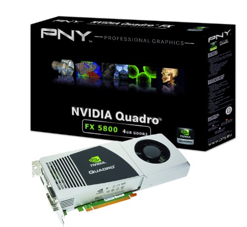 0673094974979 - NVIDIA QUADRO FX 5800 BY PNY 4GB GDDR3 PCI EXPRESS GEN 2 X16 DUAL DVI-I DL DISPLAYPORT AND STEREO OPENGL, DIRECTX, CUDA, AND OPENCL PROFESIONAL GRAPHICS BOARD, VCQFX5800-PCIE-PB