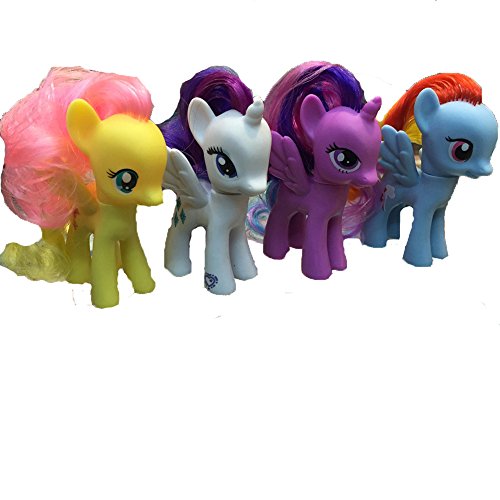 0000673157100 - 3.5 TO 5.5 INCH MY CUTE LOVELY HORSE ACTION 4 STYLE FIGURES DOLL TOYS FOR CHILDREN BIRTHDAY