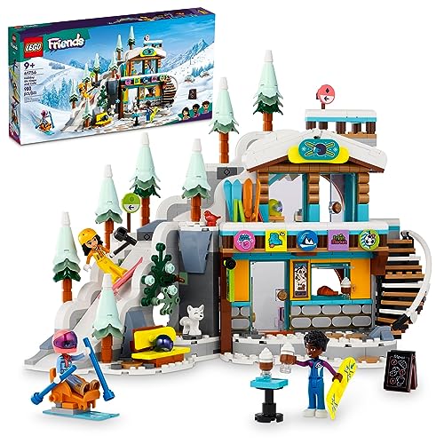 0673419374484 - LEGO FRIENDS HOLIDAY SKI SLOPE AND CAFÉ 41756 BUILDING TOY SET, CREATIVE FUN FOR AGES 9+ WITH 3 MINI-DOLLS AND LOTS OF ACCESSORIES, A GIFT FOR KIDS WHO LOVE SNOW SPORTS OR ROLE PLAYING