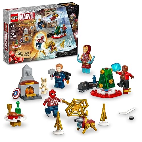 0673419374996 - LEGO MARVEL AVENGERS 2023 ADVENT CALENDAR 76267 HOLIDAY COUNTDOWN PLAYSET WITH DAILY COLLECTIBLE SURPRISES AND 7 SUPER HERO MINIFIGURES SUCH AS DOCTOR STRANGE, CAPTAIN AMERICA, SPIDER-MAN AND IRON MAN