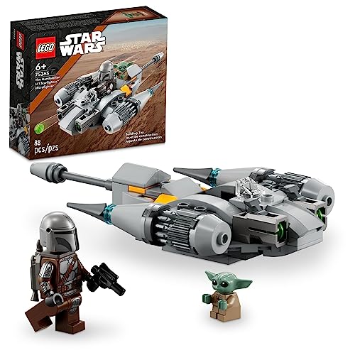 0673419377034 - LEGO STAR WARS THE MANDALORIAN’S N-1 STARFIGHTER MICROFIGHTER 75363 BUILDING TOY SET FOR KIDS AGED 6 AND UP WITH MANDO AND GROGU BABY YODA MINIFIGURES, FUN GIFT IDEA FOR ACTION PLAY
