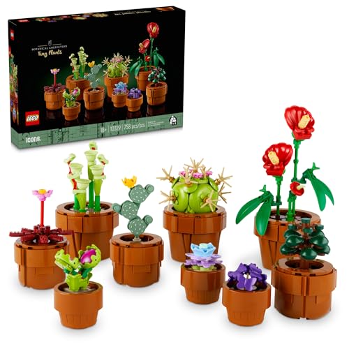 0673419387507 - LEGO ICONS TINY PLANTS BUILDING SET, CACTUS DÉCOR GIFT IDEA FOR FLOWER-LOVERS, CARNIVOROUS, TROPICAL AND ARID FLORA, BUILD AND DISPLAY, BOTANICAL COLLECTION, CREATIVE BUILDING SETS FOR ADULTS, 10329