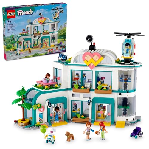 0673419387576 - LEGO FRIENDS HEARTLAKE CITY HOSPITAL TOY PLAYSET, HELICOPTER TOY AND MINI-DOLL CHARACTERS, BUILDING SET FOR KIDS, PRETEND PLAY, GIFT FOR GIRLS AND BOYS AGES 7 YEARS OLD AND UP, 42621