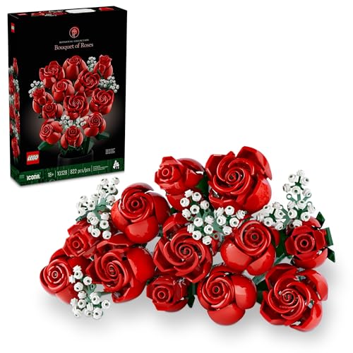 0673419388665 - LEGO ICONS BOUQUET OF ROSES, HOME DÉCOR ARTIFICIAL FLOWERS, GIFT FOR HER OR HIM FOR ANNIVERSARY AND VALENTINE’S DAY, BOTANICAL COLLECTION, 10328