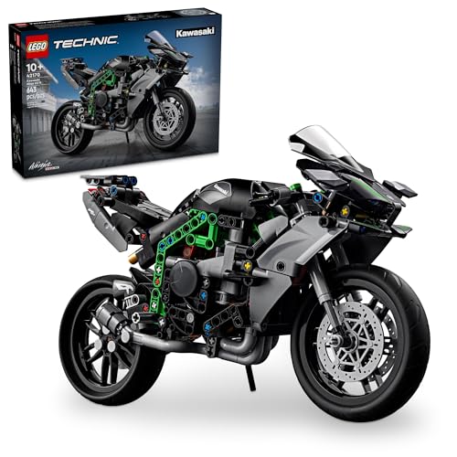 0673419388733 - LEGO TECHNIC KAWASAKI NINJA H2R MOTORCYCLE TOY FOR BUILD AND DISPLAY, KIDS ROOM DÉCOR, COLLECTIBLE BUILDING SET FOR BOYS AND GIRLS AGES 10 AND UP, SCALE MODEL KIT FOR INDEPENDENT PLAY, 42170