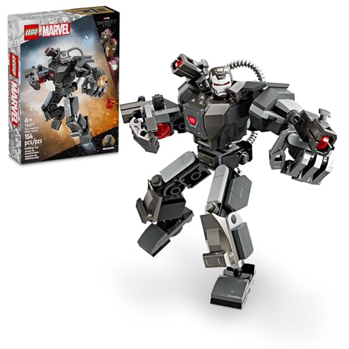 0673419390866 - LEGO MARVEL WAR MACHINE MECH ARMOR, BUILDABLE MARVEL ACTION FIGURE TOY FOR KIDS WITH 3 STUD SHOOTERS, LEGENDARY CHARACTER FROM THE MCU, MARVEL GIFT FOR BOYS AND GIRLS AGED 6 AND UP, 76277