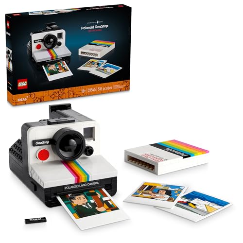 0673419394079 - LEGO IDEAS POLAROID ONESTEP SX-70 CAMERA BUILDING KIT, CREATIVE GIFT FOR PHOTOGRAPHERS, COLLECTIBLE BRICK-BUILT VINTAGE POLAROID CAMERA MODEL, CREATIVE ACTIVITY OR GIFT FOR ADULTS, 21345