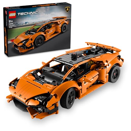 0673419399807 - LEGO TECHNIC LAMBORGHINI HURACÁN TECNICA ORANGE ADVANCED BUILDING TOY, LAMBORGHINI CAR TOY FOR KIDS ROOM DÉCOR, MODEL CAR VEHICLE SET FOR BOYS AND GIRLS AGES 9 AND UP, 42196